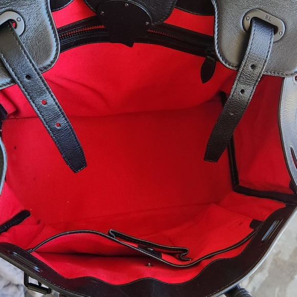 Ralph Lauren Ricky  Quilted Nappa Leather Top Handle Bag- - Picture 7 of 13